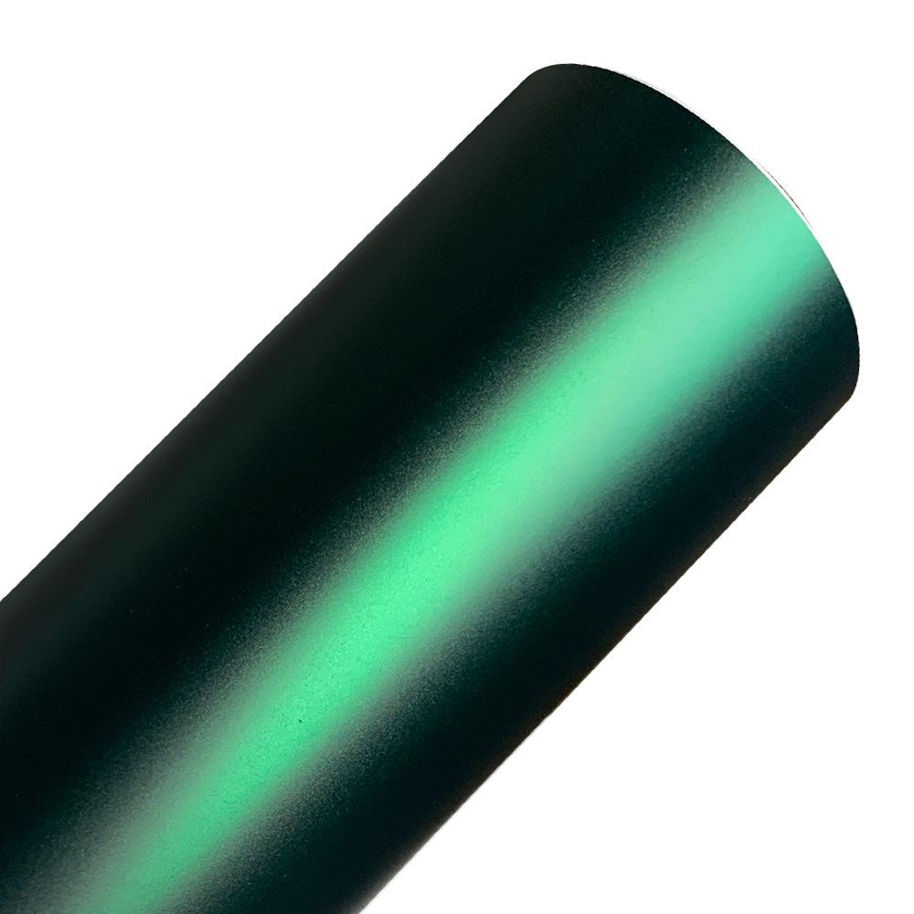 Ultra Matte PET Romanée Red & Venom Green Car Wrap for Mirrors, Spoilers, & Motorcycles