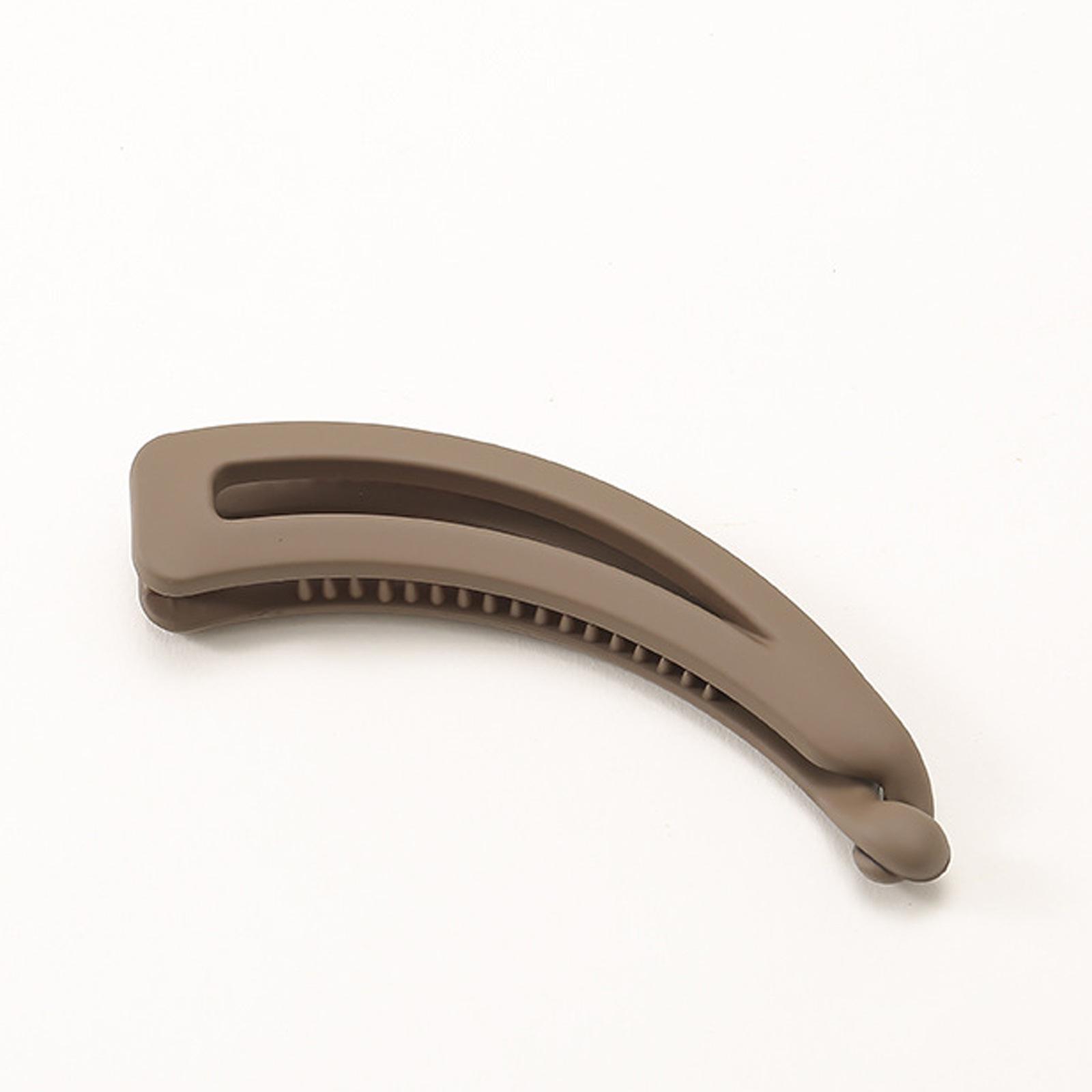 

Матовый зажим-банан, модный держатель для хвоста в виде банана, однотонная заколка для волос в корейском стиле, заколки для волос, заколки, женские аксессуары для волос 12*2cm