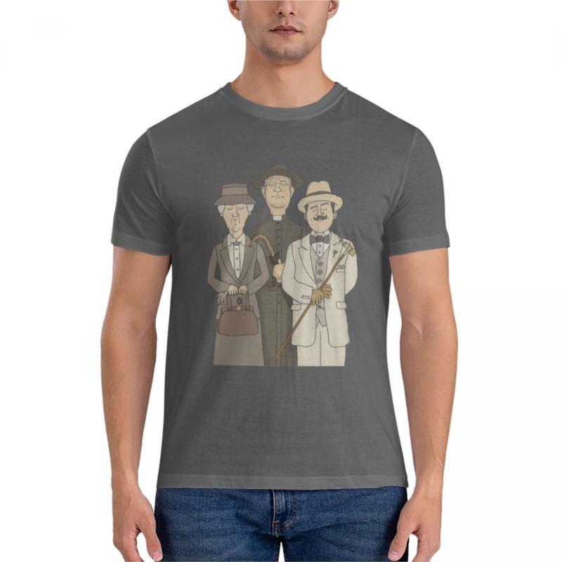 brand men cotton t-shirt Poirot, Marple and Father Brown Classic T-Shirt t shirts for men cotton mens t shirts casual stylish