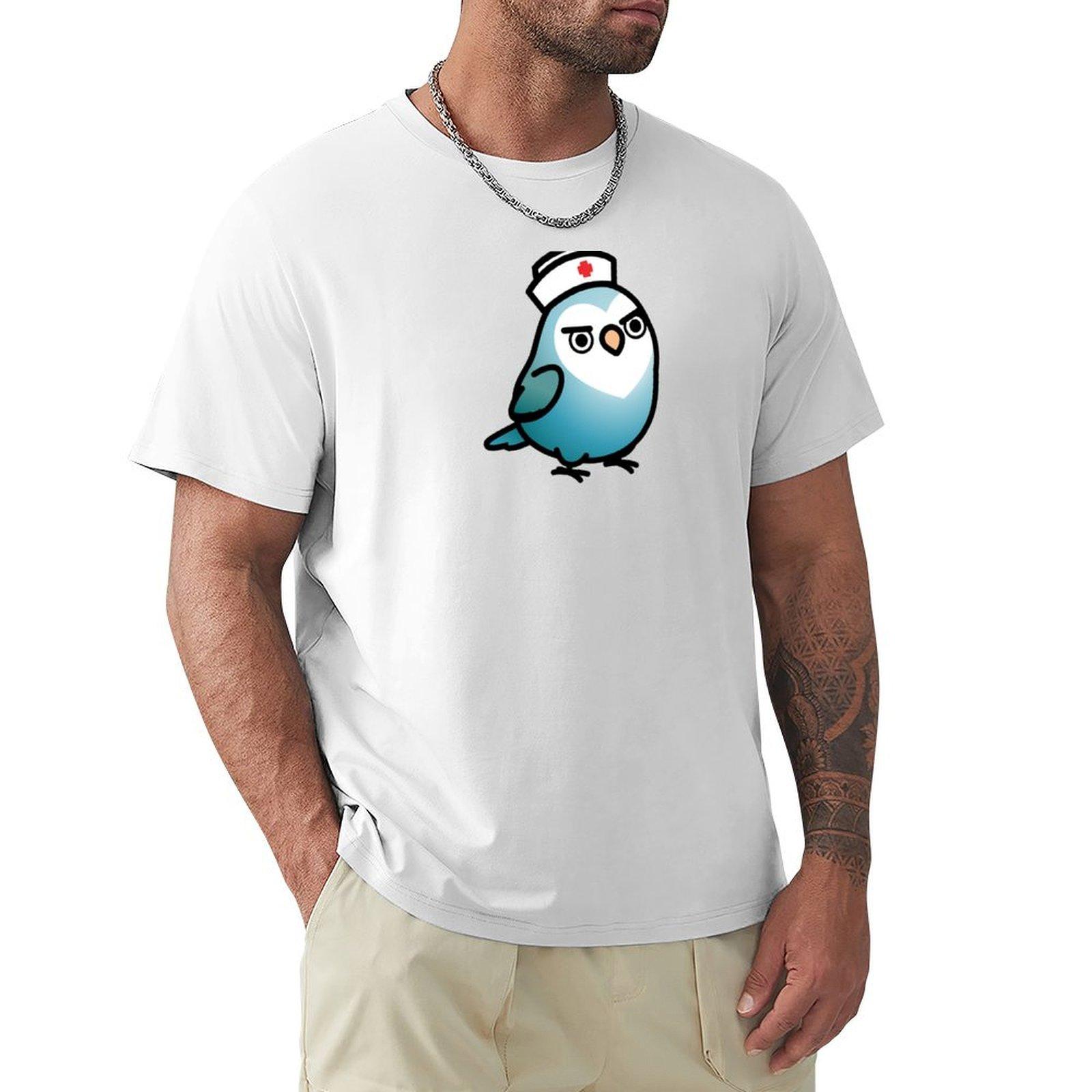 Sassy Nurse Hilda the Lovebird TShirt summer 2025 graphic shirts funny costumes graphic tee shirt mens fashion S