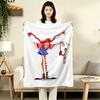 1PC Pippi Patterned Flannel Blanket Suitable For All Seasons For Home Decor Warmth And Comfort Gifts Holiday Present