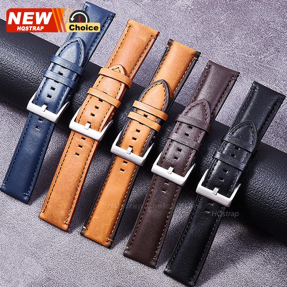20mm 22mm 24mm Fashion Watch Band for Omega Strap for Seiko Smartwatch Leather Straps for Samsung Galaxy4/5/6/7 40mm44mm Classic
