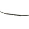 Used AUTHENTIC HERMES Cardue Ash H-cubeNecklace Silver Metal