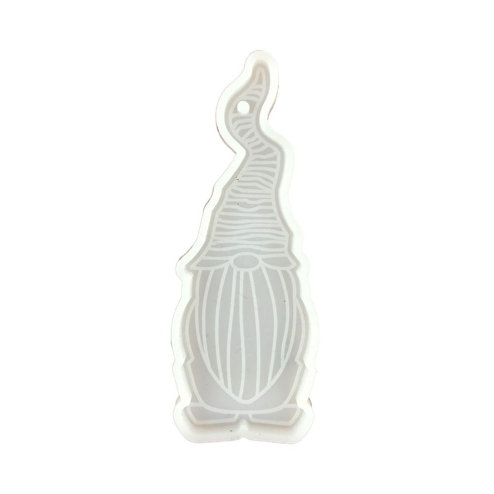 Hanging Tags Dwarf Keychain Pendant Mold DIY Santa Claus Mold Xmas Pendant Silicone Mold  Garden
