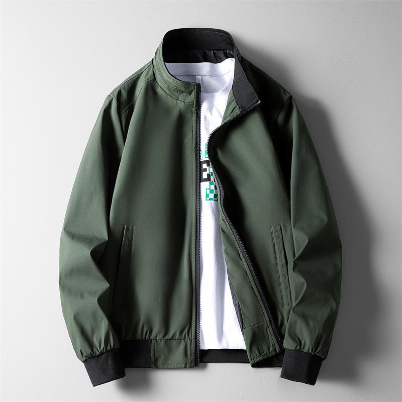 Men's Spring/Autumn Casual Zipper Pilot Jacket - Korean Style