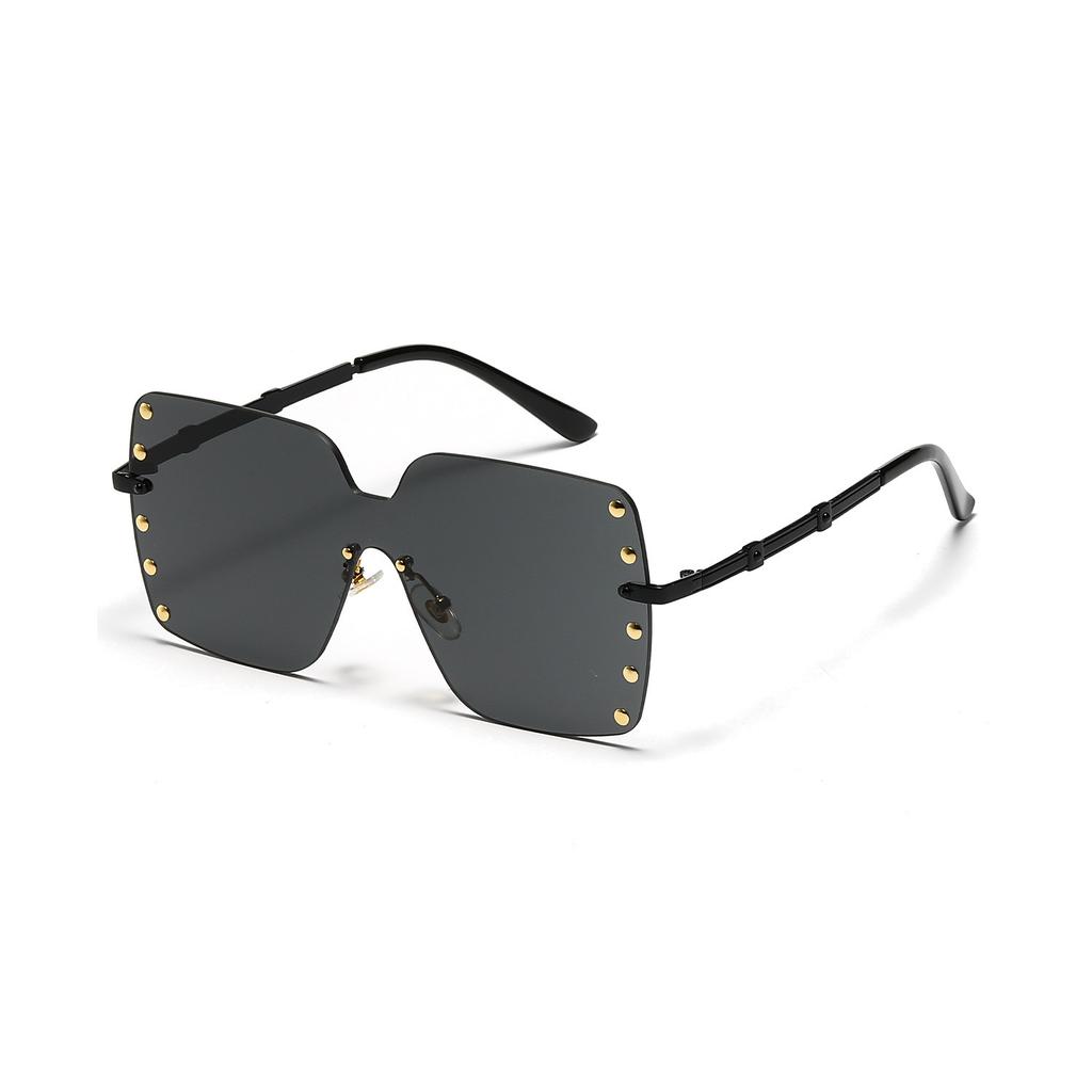 Rimless Glasses, Square Rivets, Punk Metal Sunglasses, Women'S Face Covering, Street Sunglasses, Men'S