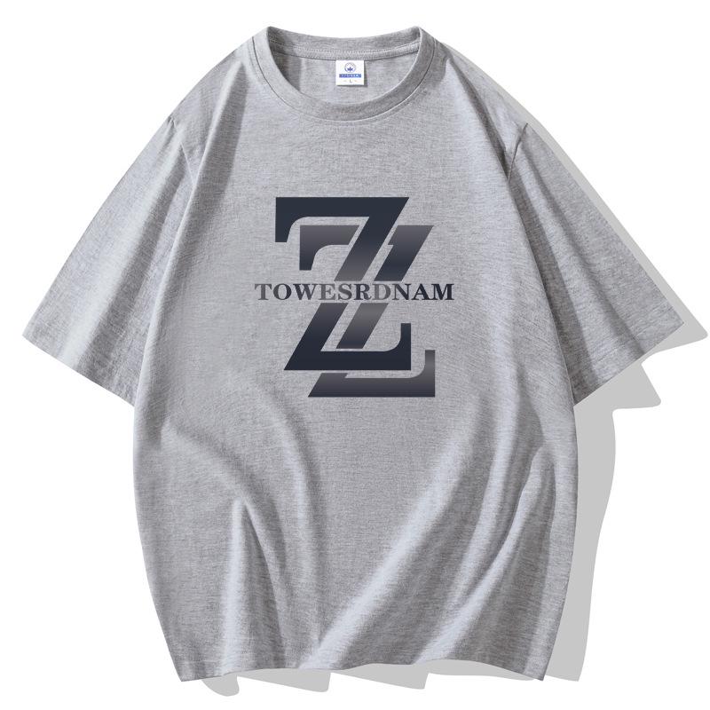 Men's 2025 Summer Trendy Pure Cotton Loose Round Neck Short Sleeve T-Shirt