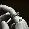 Retro Eeuwige Ranken & Rood Hart Roos Verstelbare Open Ring Voor Mannen Zilverkleurig Koper Punk Gotisch Edgy Sieraden Accessoires Cadeau