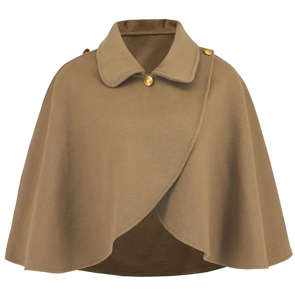TONGFANTFL Women Capelet Shawl Short Cloak Cape Warm Poncho Fall Winter Soft Shawl Cover Up