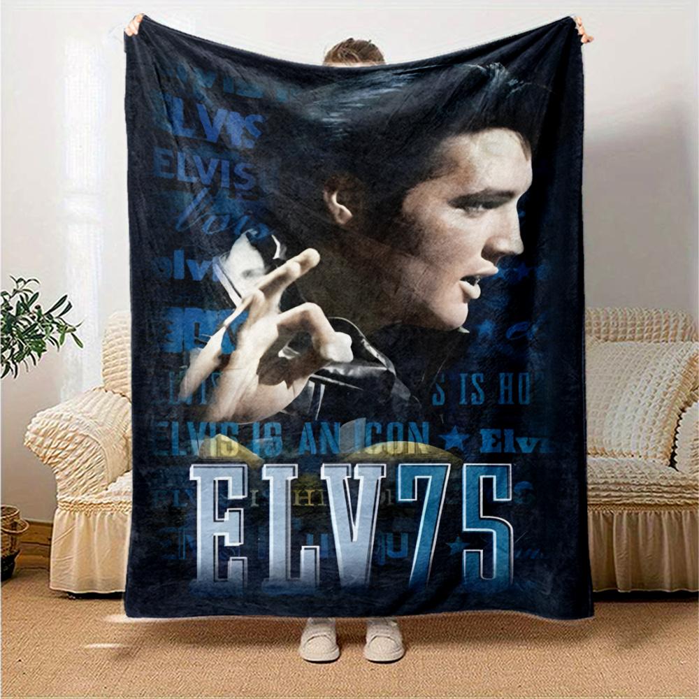 Elvis Presley Blanket Warmthful Decor Suitable For Office Couch Office Chair Allseason Use Stylish Decor Ideal Gift For Birthday Valentine'S Day