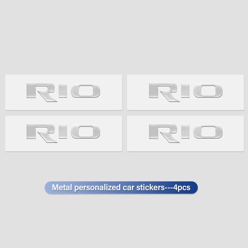 LRVA9 Para Insignias de Coche KIA Pegatinas de Metal Decoración de Estilo Interior Pegatina Rio K5 K2 Ceed Niro Soul Sorento Cerato Sedona Forte