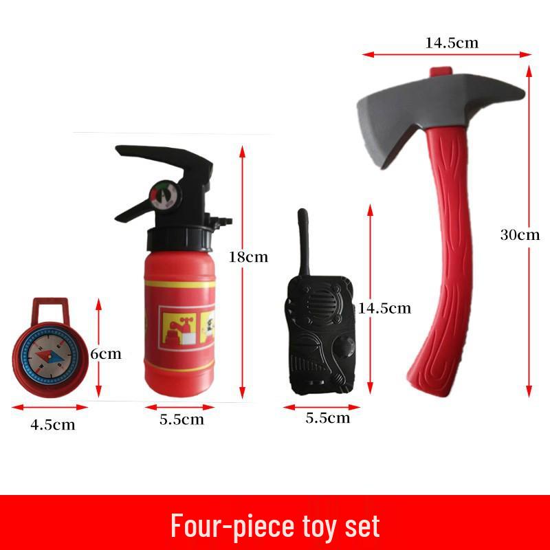 Kids' Firefighter Costume for Role-Playing, Career Experience, and Kindergarten Parent-Child Sports Meet