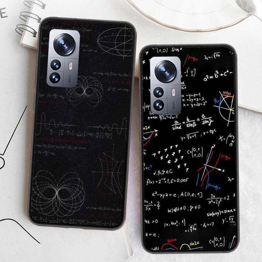 Physics Chemical Mathematics Phone Case For Xiaomi Poco X7 X6 X5 X4 X3 GT NFC M4 M5 Pro 5G M3 Mi F6 F5 F4 F3 F2 F1 Capa Coque TP