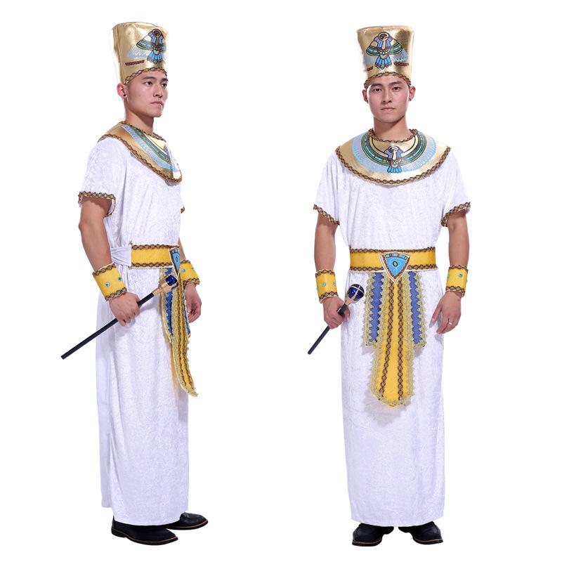 Adult Egyptian Pharaoh Cleopatra Costume: King Prince Robe Cosplay