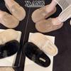 Premium mink hair thick-soled fluffy slippers women wear autumn and winter new fluffy shoes bag head cotton slippers