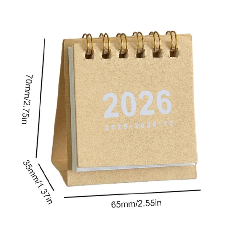 2025 Desk Calendar Mini Calendars With Smooth Writing Paper Essential For Desk Decoration And Time Management