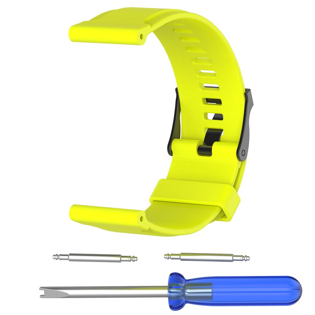 Silicone Watch Strap for Suunto Traverse with Spring Bars and Tool