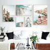 Venice Amalfi Coastal City Poster River Waterfall Canvas Painting Nordic Bedroom Art Wall Picture For Livingroom Home Decoration