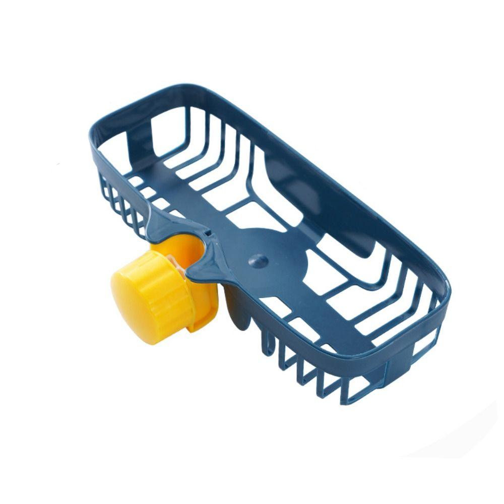 Adjustable Faucet Holder No Drill Sponge Storage Durable Sink Drain Rack  Bathroom Kitchen