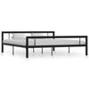 VidaXL Bed Frames Black and White Metal 180 X 200 Cm