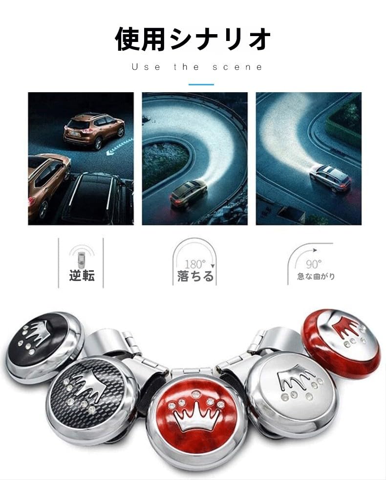 Gtzbciv Steering Wheel Spinner Steering Wheel Knob Steering Wheel Aid Car Accessories Truck 1pcs (Silver)