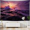 Beach Starry Tapestry Home Decor Living Room Natural Moon Sea Landscape Tapestry Fabric Hippie Wall Hanging Tapestry tapiz