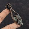 Golden Druzy Pendant Copper Wire Wrapped Gemstone Pendant Copper Jewelry Labradorite Pendant Wire Wrap Jewelry Gift For Mom Handmade Pendant