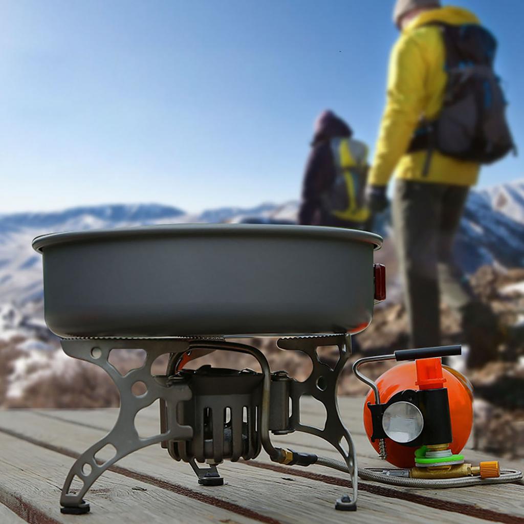 Outdoor Backpacking Furnace Oil Gas Portable Fuel MultiUse Camping Picnic Gas Cooking Stove