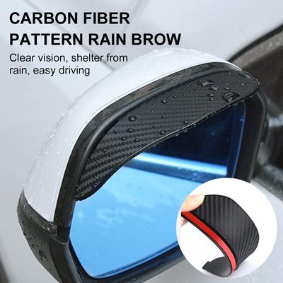 Oglindă retrovizoare mașină capac de ploaie Parasolar sprânceană Fibră de carbon pentru Volkswagen VW Polo Passat B5 B6 B7 CC Golf 4 5 6 7 Touran T5 Tiguan Bora