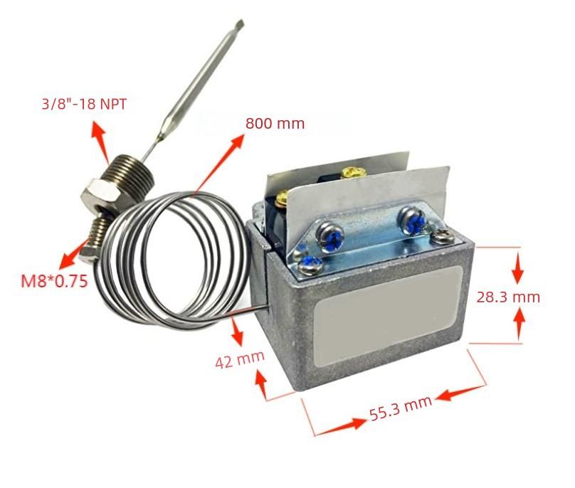 As Shown In The Picture Gas Fryer Thermostat Fryer Safety Enhancement System Gas Fryer Accurate Temperature Control China Mainland