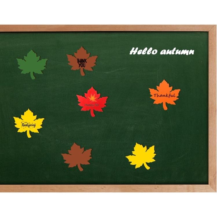 Ensemble de Cartes d'Action de Grâce Feuille d'Érable Découpée 60 Pièces Fournitures de Fête d'Automne Bricolage Projets Artistiques
