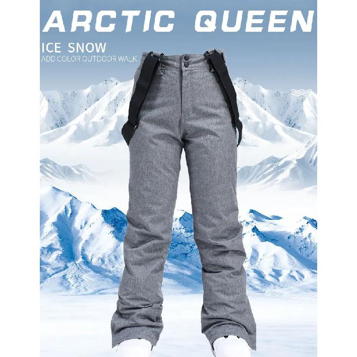 High Quality Men Women Winter Thick Warm Skiing Pants Windproof Waterproof Suspender Trousers Snow Snowboard Pants Plus Size