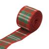Imitation Linen Linen Ribbon Red Black Lattice Lattice Ribbon Christmas Plaid Ribbon  Gift Wrapping