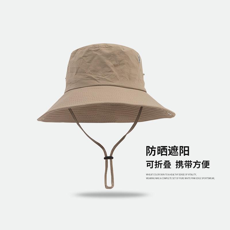 Bucket hat outdoor men's hat summer thin anti-ultraviolet women's sunshade quick-drying sunscreen breathable mountaineering hat