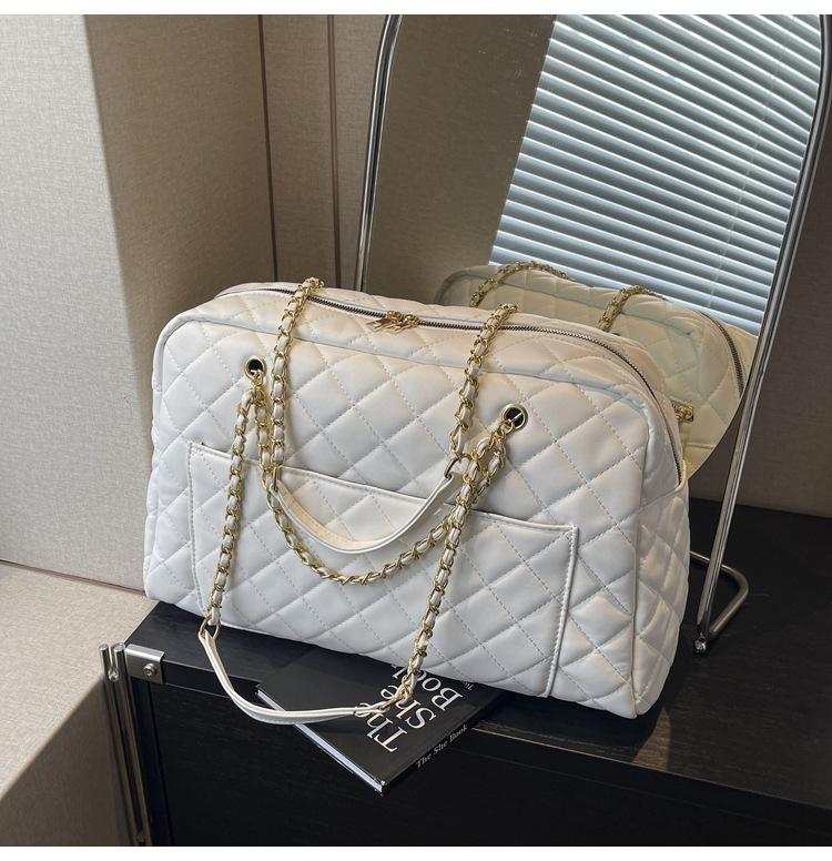 

Ретро сумка женская большой вместимости новая осенне-зимняя универсальная на плечо повседневная простая сумка-тоут белый