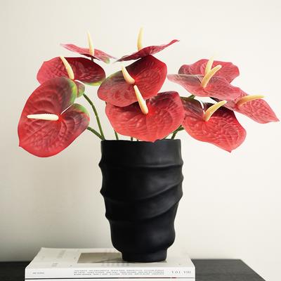 23,6 Zoll Große Künstliche Anthurien-Lilienblumen für Zuhause, Brauthochzeit, Festival, Party, Ladendekoration, Heimdekoration