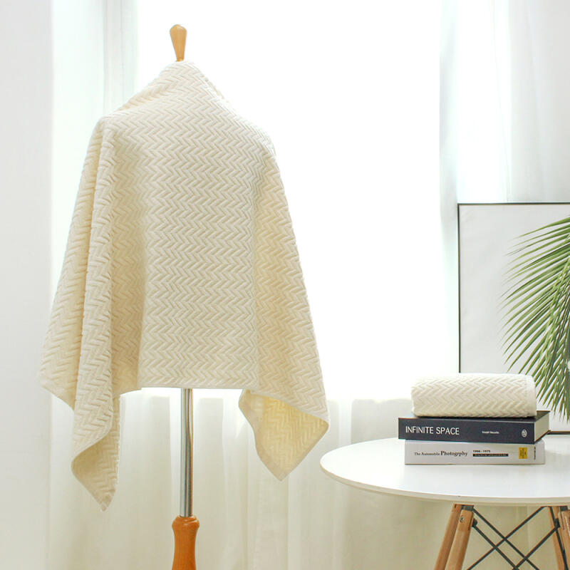 

Herringbone Non-Fluorescent Bath Towel 30 Count 400g Large Beach Towel dark gray