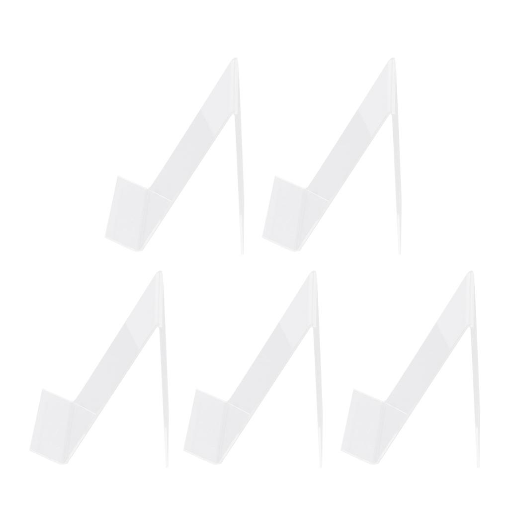 5 Pcs Acrylic Book Nail Art Display Holder Transparent Multifunctional Book Display Easel Holder