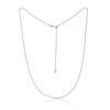 S925 Silver Minimalist Necklace for Women Elegant Rose Gold Chain Party Jewelry Gift