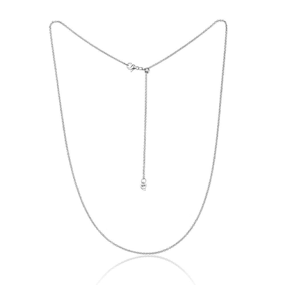 S925 Silver Minimalist Necklace for Women Elegant Rose Gold Chain Party Jewelry Gift