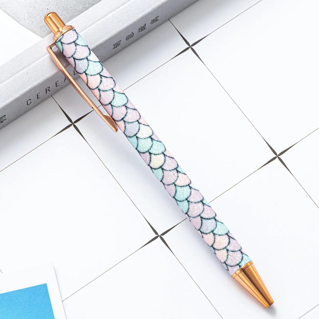 1 Piece Ballpoint Pen Fish Patterns Luxury Cute Wedding Metal Stationery School Office Supplies Pens