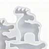 Silikon-Weihnachtsmolds 3D-Rentierformen Rentierform für Schokolade Kerze Seife Fondant Süßigkeiten Backen Feiertagsbasteln Tisch