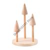 X6HE Fashionable Round Jewelry Holder Display Stand Accessory for Rings Watches Storage Organizers Showcase Tray