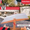 KOTARBAU® Large Wooden Sandbox with Grey Roof, Impregnated, Closed, with Benches, Brown, 100 X 100 CM