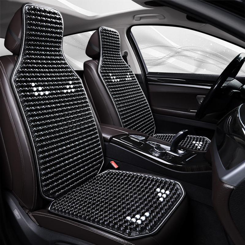 Wood Bead Ventilated Car Seat Cushion - Breathable, Universal Fit for All Seasons, Single Piece