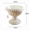 2Pcs Roman Column Flower Pots – White Plastic Wedding Pedestal Planters for Aisle & Event Decoration