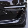 1 Pair ABS Black Carbon Fiber Car Front Light Eyebrow Wind Knife Fog Lamp Frame Trim for Tesla Model 3 2017 2018 2019 2020