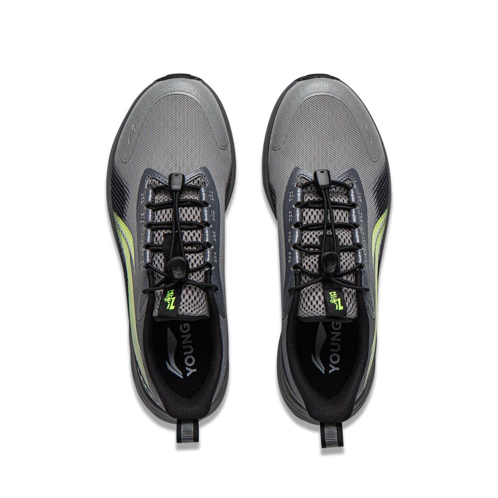 Li Ning Kids Mesh Running Shoes Fashion Versatile Simple Non-Slip Lightweight Shock Absorption Low Top Kids Sneakers YKFV096-7A