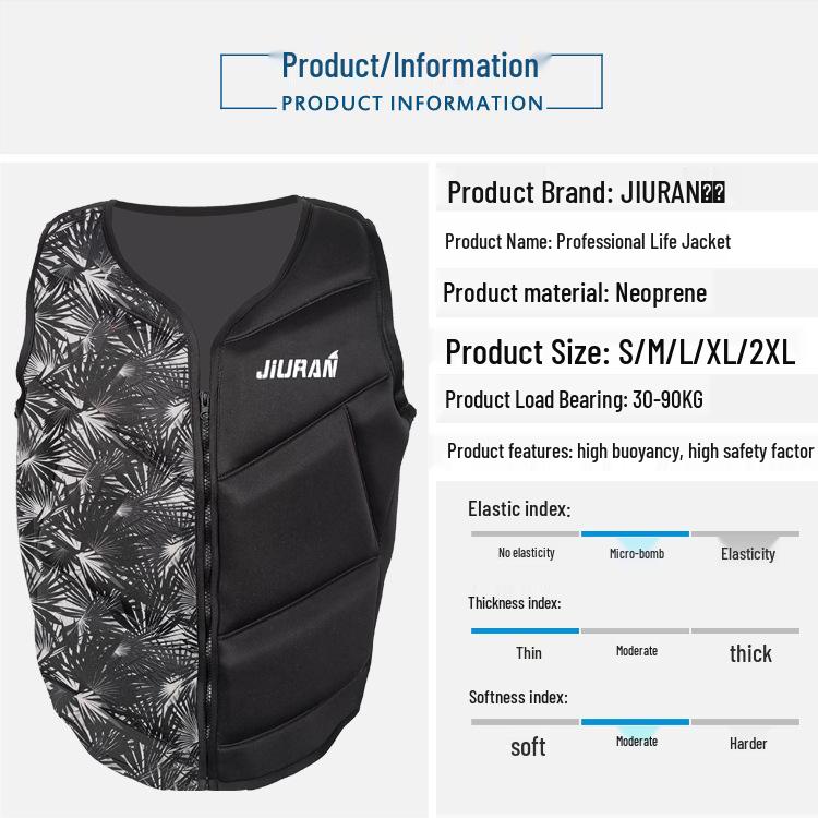 Adult Marine Buoyancy Vest for Swimming, Diving, and Fishing