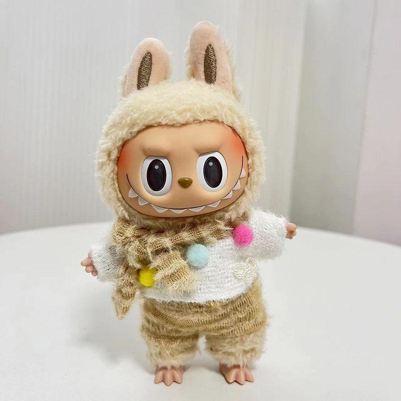 

Комбинезон звездно-голубого цвета с подвеской в виде морковки, 17 см, комплект из двух частей 17cm Labu Clothes without baby